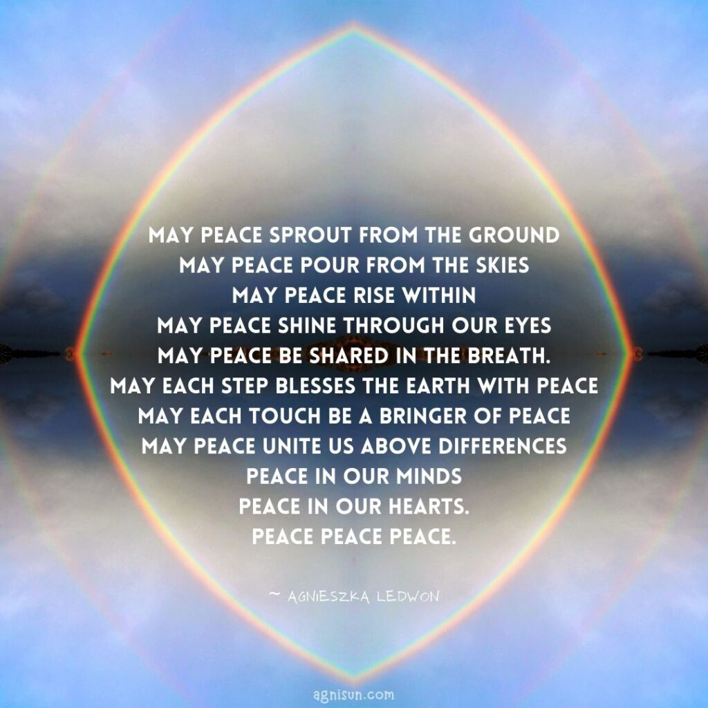 Peace prayer Agnieszka Ledwon